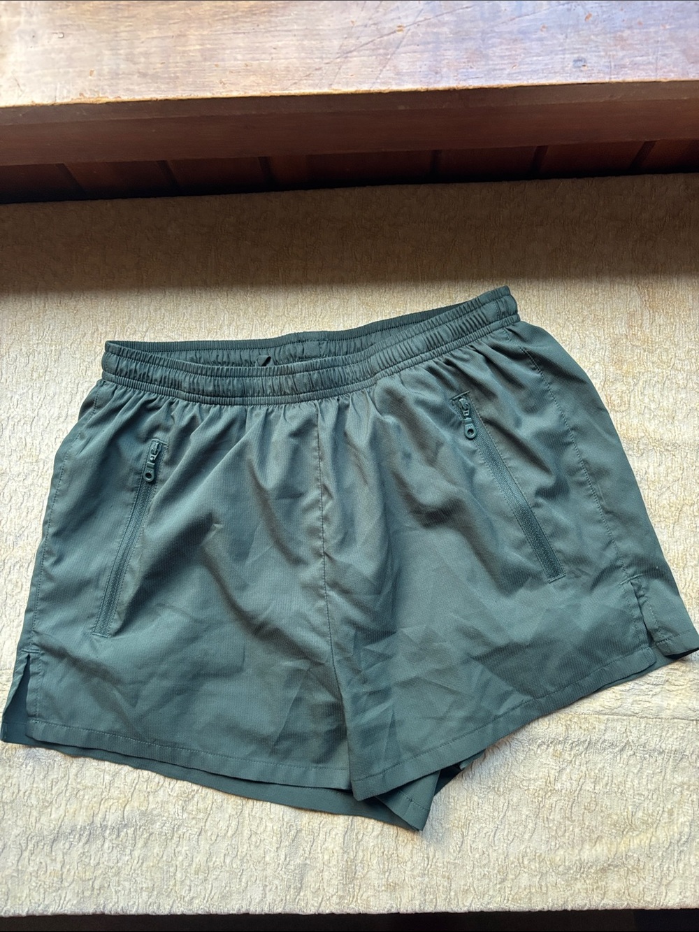 Girlfriend Collective small Olive Green Athletic Shorts - women’s